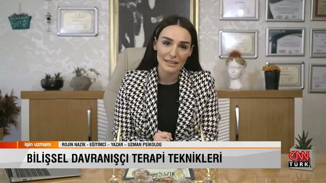 CNN Türk İşin Uzmanı programında Psikolog Rojin Nazik, bilişsel davranışçı terapi